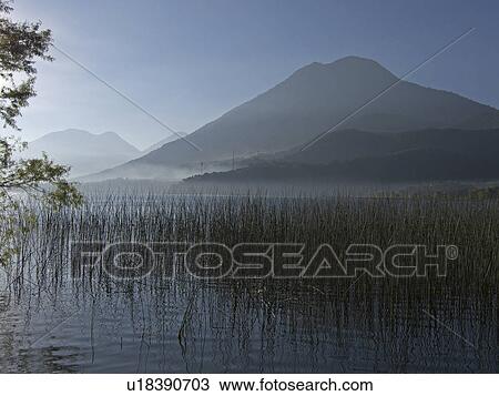 Stock Image -  water guatemala lake atitlan seen san juan la . Fotosearch