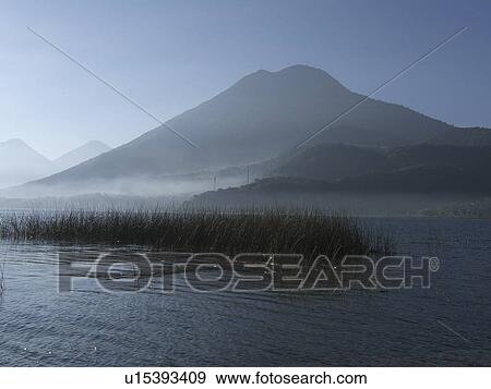 Stock Photo -  water guatemala lake atitlan seen san juan la . Fotosearch