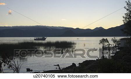 Stock Photography -  water guatemala lake atitlan seen san pedro boat . Fotosearch