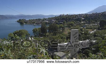 Stock Photograph -  water guatemala san pedro la laguna lake atitlan . Fotosearch