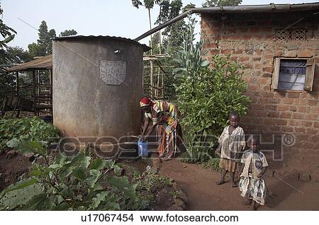 Picture -  water house home uganda in najjemba teopista . Fotosearch