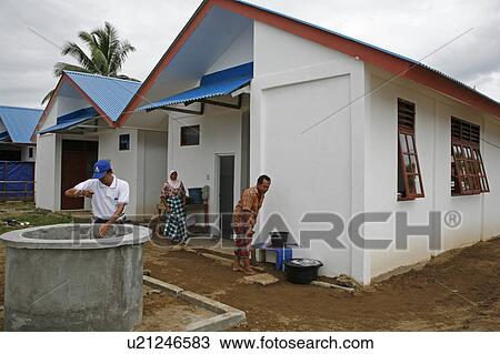 water house man indonesia crs housing project View Large Photo Image Stock Image - water house man indonesia crs housing project . Fotosearch