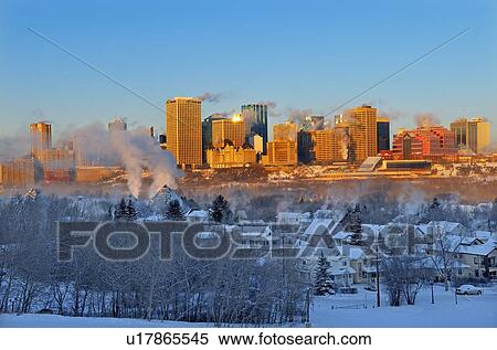 Stock Photography -  winter cold morning landscape image downtown . Fotosearch