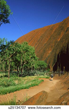 woman australia uluru ayres rock hiking base View Large Photo Image Stock Photo - woman australia uluru ayres rock hiking base. Fotosearch
