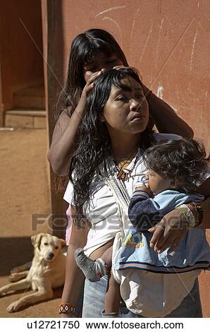 woman brazil aldeia tekoa pyau guarani mbya slum View Large Photo Image Stock Image - woman brazil aldeia tekoa pyau guarani mbya slum . Fotosearch