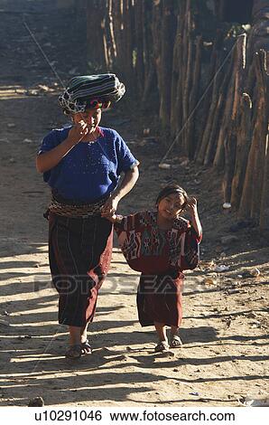 Stock Photograph -  woman child women guatemala mother chajul el guatemala. Fotosearch