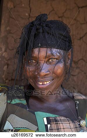 Stock Image -  woman face women uganda kayunga district . Fotosearch