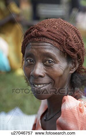 Stock Photo -  woman face women uganda kayunga district . Fotosearch