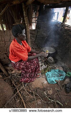 woman food fire women uganda method cooking open View Large Photo Image Stock Photography - woman food fire women uganda method cooking open . Fotosearch