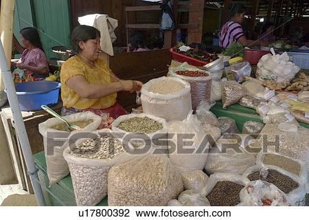 Stock Image -  woman food women guatemala san pedro la laguna . Fotosearch