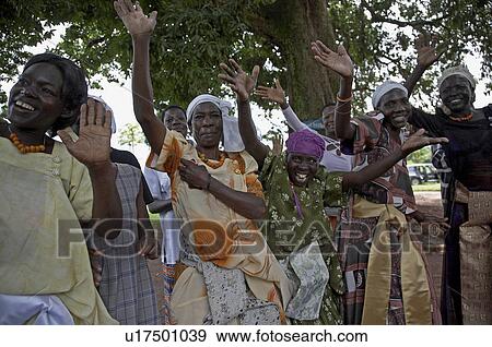 Stock Photo -  woman music dance school women uganda kyayaaye . Fotosearch