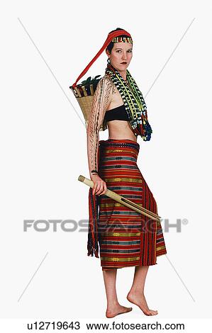 Stock Image -  woman person art portrait mature in clothing. Fotosearch