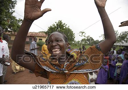 Stock Photo -  woman school women uganda kyayaaye roman primary . Fotosearch