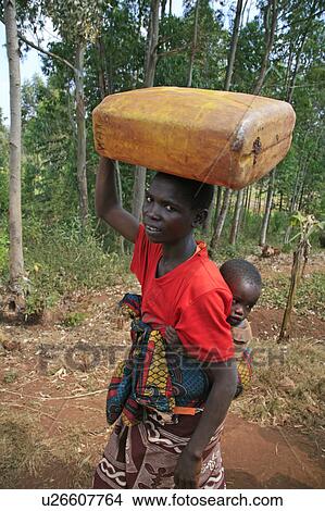 woman water child children home women burundi View Large Photo Image Picture - woman water child children home women burundi . Fotosearch