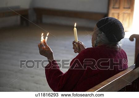 woman women guatemala holding candles in church View Large Photo Image Stock Image - woman women guatemala holding candles in church . Fotosearch