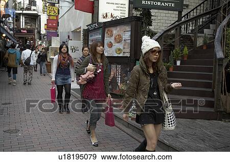 Stock Photo -  women japan shibuya tokyo young asia se . Fotosearch