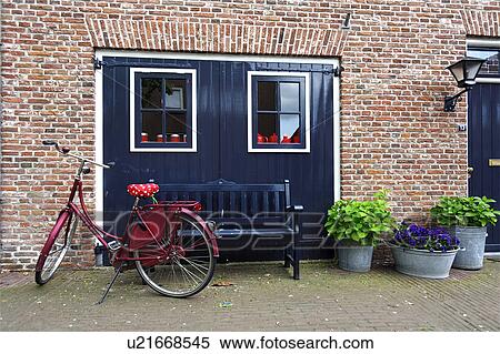 Stock Photography -  woudrichem north brabant holland red brick wall. Fotosearch
