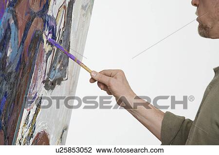 Stock Image - Artist Painting. Fotosearch