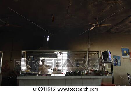 Stock Photography - Cafe Interior in Asia. Fotosearch