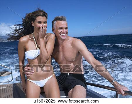 Couple on a Boat View Large Photo Image Stock Photography - Couple on a Boat. Fotosearch