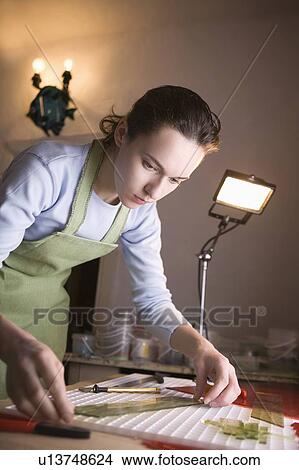 Craftswoman working with glass View Large Photo Image Picture - Craftswoman working with glass. Fotosearch