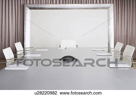 Empty Board Room View Large Photo Image Stock Image - Empty Board Room. Fotosearch