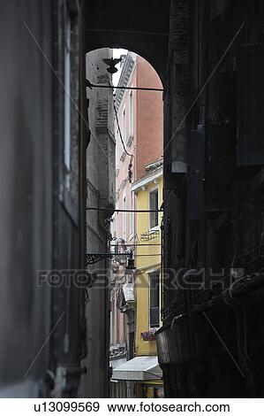 Stock Photo - Italy, Venice, alley. Fotosearch