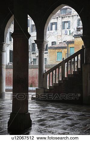 Italy, Venice, building exterior with steps View Large Photo Image Stock Image - Italy, Venice, building exterior with steps. Fotosearch