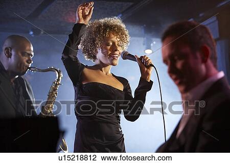 Jazz band on stage, group portrait View Large Photo Image Stock Image - Jazz band on stage, group portrait. Fotosearch