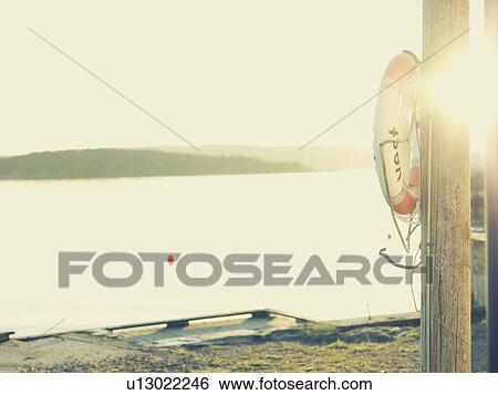 Lake at sunset View Large Photo Image Stock Photograph - Lake at sunset. Fotosearch