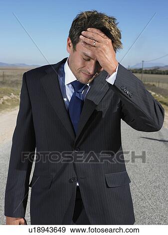 Stock Photo - Man in Despair. Fotosearch
