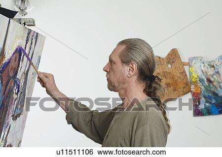 Man Painting View Large Photo Image Stock Photograph - Man Painting. Fotosearch