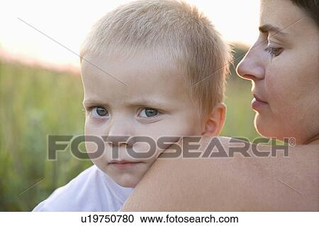 Mother and Son in a Field View Large Photo Image Stock Image - Mother and Son in a Field. Fotosearch
