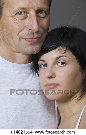Picture - Portrait of father and daughter. Fotosearch