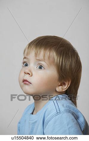 Portrait of Little Boy in Blue Shirt View Large Photo Image Stock Image - Portrait of Little Boy in Blue Shirt. Fotosearch