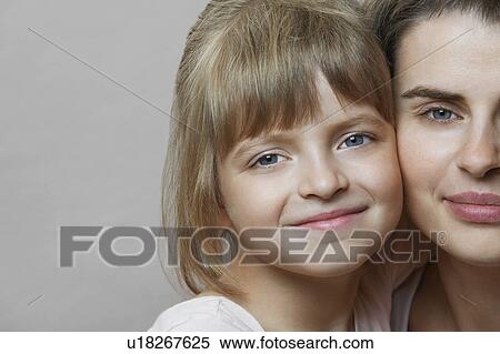 Portrait of Mother and Daughter View Large Photo Image Stock Photography - Portrait of Mother and Daughter. Fotosearch