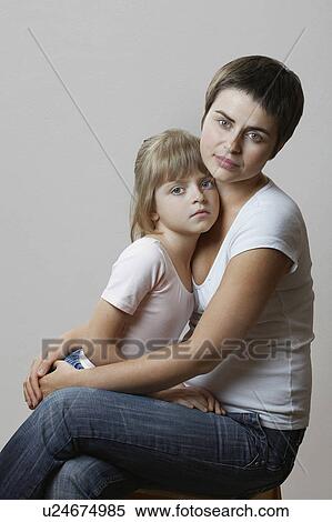 Portrait of Mother and Daughter View Large Photo Image Stock Photography - Portrait of Mother and Daughter. Fotosearch
