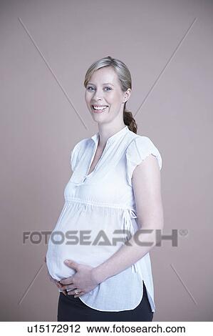 Stock Image - Pregnant Woman. Fotosearch