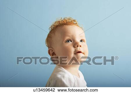 Redheaded Baby Looking Up View Large Photo Image Stock Image - Redheaded Baby Looking Up. Fotosearch