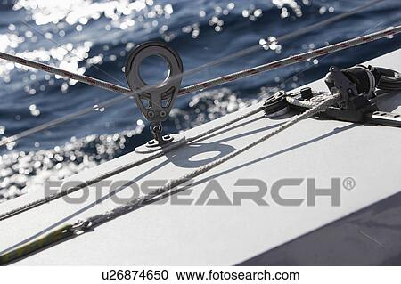 Rope winch on yacht, close-up View Large Photo Image Stock Image - Rope winch on yacht, close-up. Fotosearch
