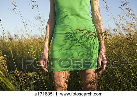 Woman Standing in Tall Grass View Large Photo Image Stock Image - Woman Standing in Tall Grass. Fotosearch