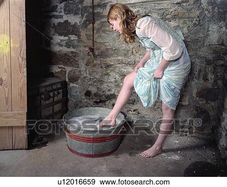 Woman Washing Her Feet View Large Photo Image Stock Photo - Woman Washing Her Feet. Fotosearch