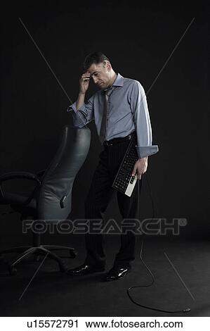 Stock Image - Worried Businessman. Fotosearch