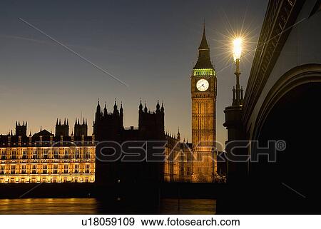 Big Ben and the Houses of Parliament at night. View Large Photo Image Stock Photo - Big Ben and the Houses of Parliament at night.. Fotosearch