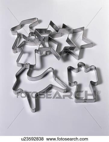 Close-up metal biscuit-cutters View Large Photo Image Stock Photo - Close-up metal biscuit-cutters. Fotosearch