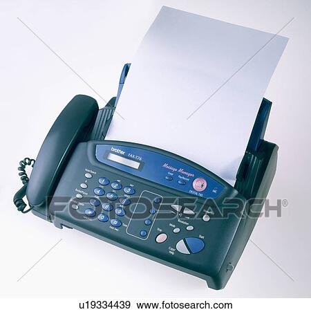 Close-up of black 'Brother' telephone-fax machine View Large Photo Image Stock Photo - Close-up of black 'Brother' telephone-fax machine. Fotosearch
