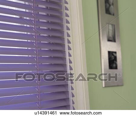 Close-up of blue slatted blind View Large Photo Image Stock Image - Close-up of blue slatted blind. Fotosearch