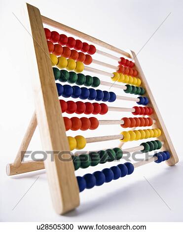 Close-up of brightly coloured wooden abacus View Large Photo Image Stock Image - Close-up of brightly coloured wooden abacus. Fotosearch