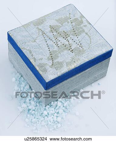 Picture - Close-up of decorative metallic box. Fotosearch