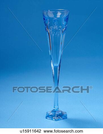 Stock Image - Close-up of glass champagne flute. Fotosearch